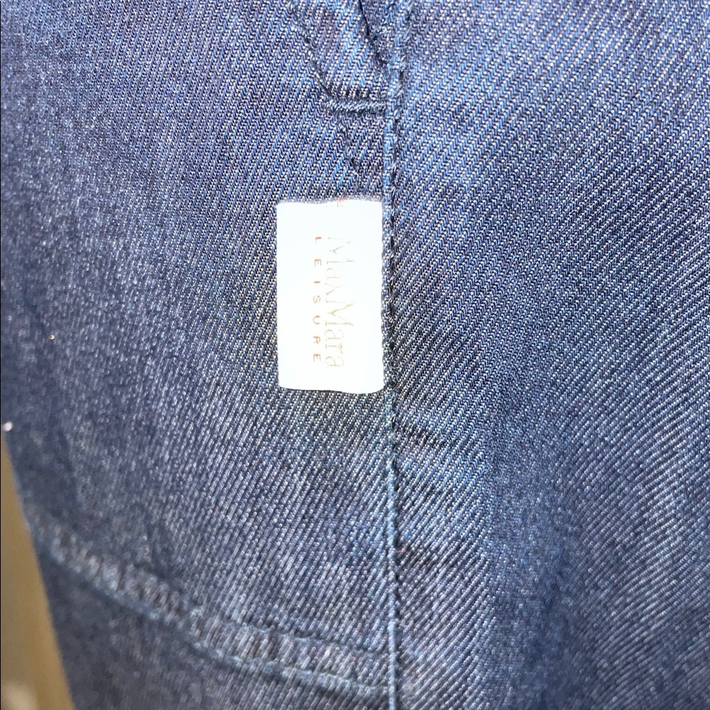 MaxMara Dark Blue Straight Leg Jeans - Picture 5 of 10